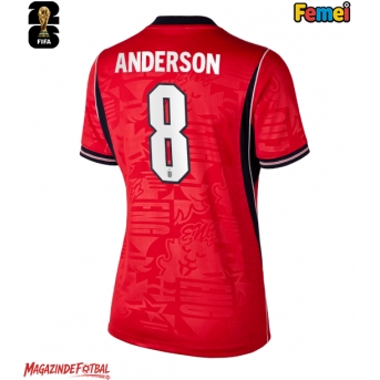 Anglia Elliot Anderson #8 Echipament de Fotbal Replică Mondial 2026 Femei Deplasare